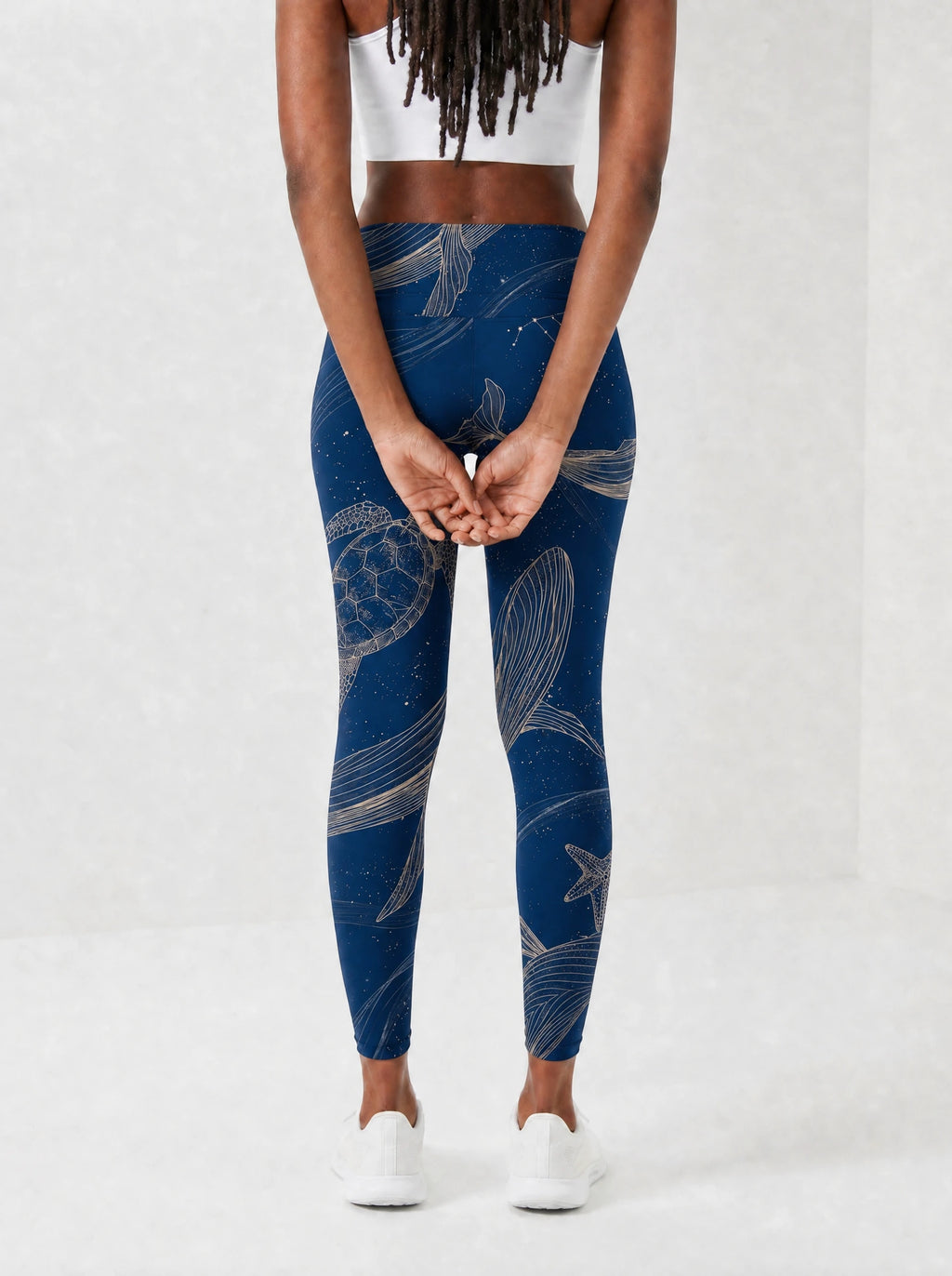 "Pwani" Leggings — back view on model