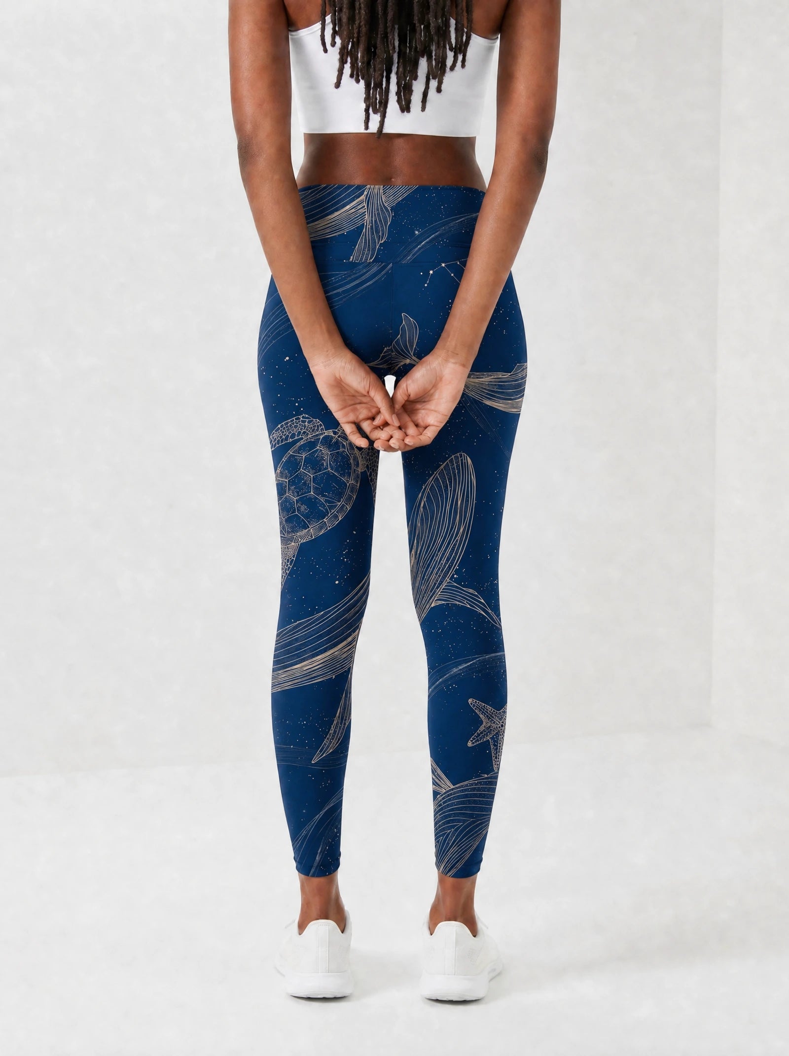 "Pwani" Leggings — back view on model