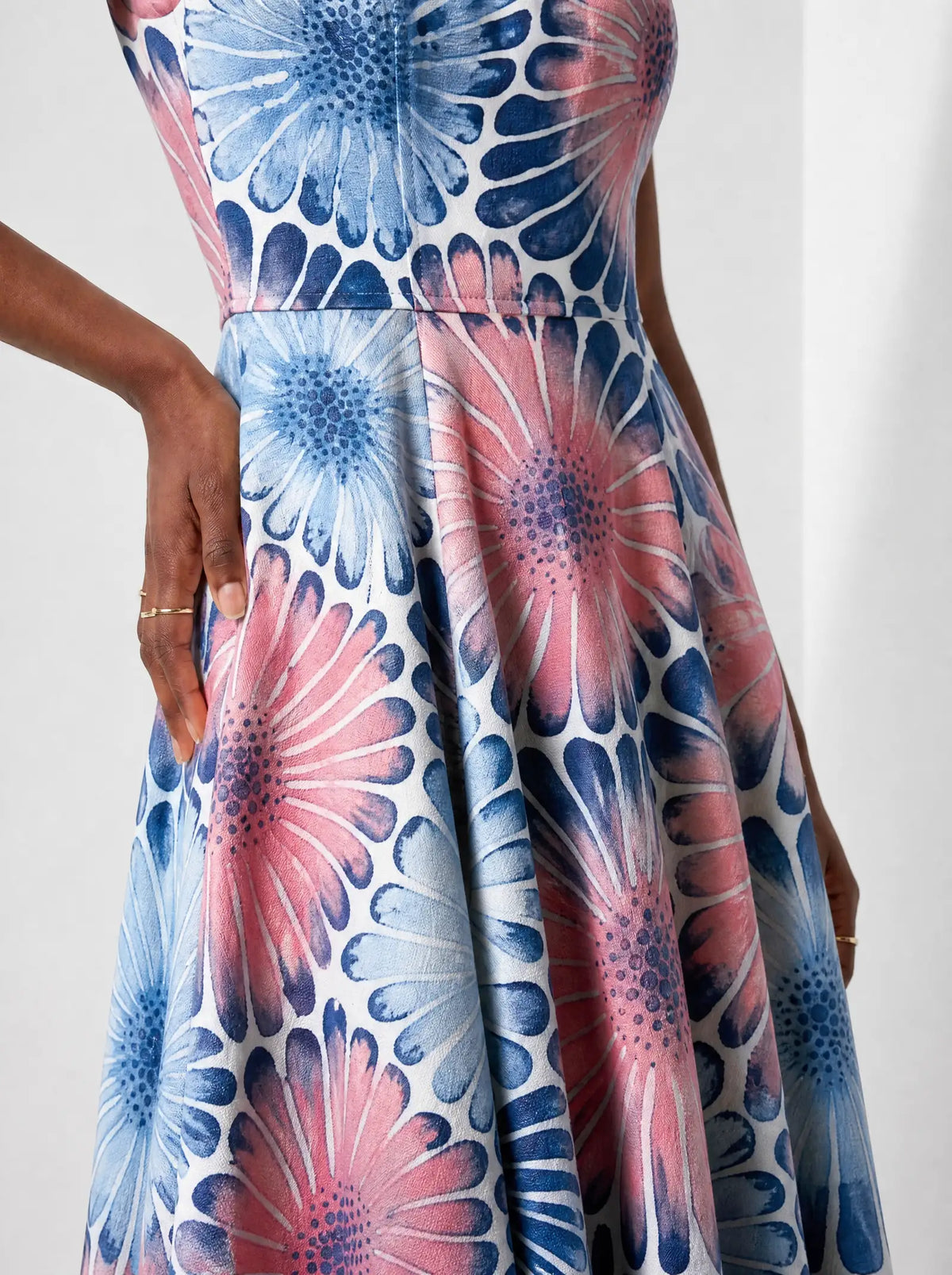 "Samawati" Short Sleeve Maxi Dress — back