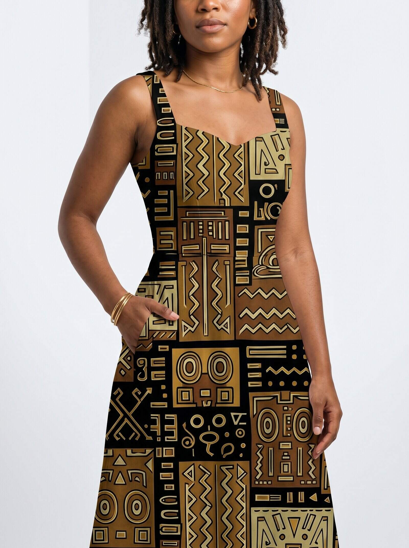 "Sankofa" Corset Dress