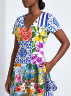 "Kisiwa" Short Sleeve Maxi Dress