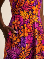 "Waridi" V Neck Midi Dress Promo