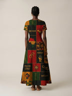 "Kumbuka" Short Sleeve Maxi Dress
