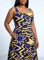Royal Blue Sheba Corset Dress