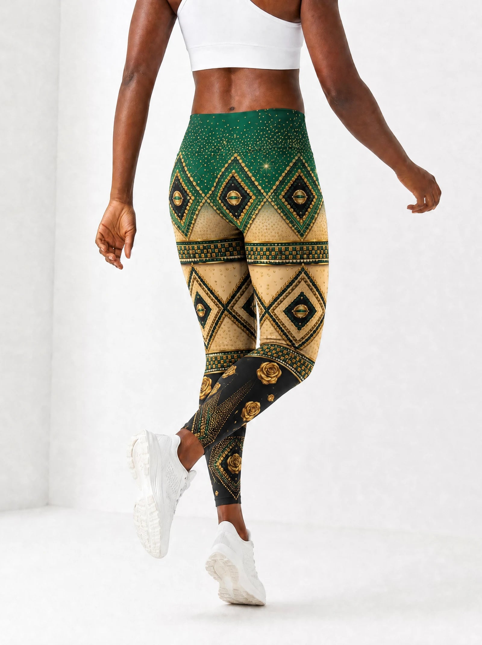 "Kifalme" Leggings — back view on model