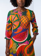 "Matunda" Long Sleeve Maxi Dress