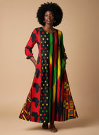 "Watu" Long Sleeve Maxi Dress
