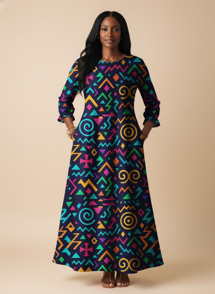 Ubuntu Long Sleeve Maxi Dress