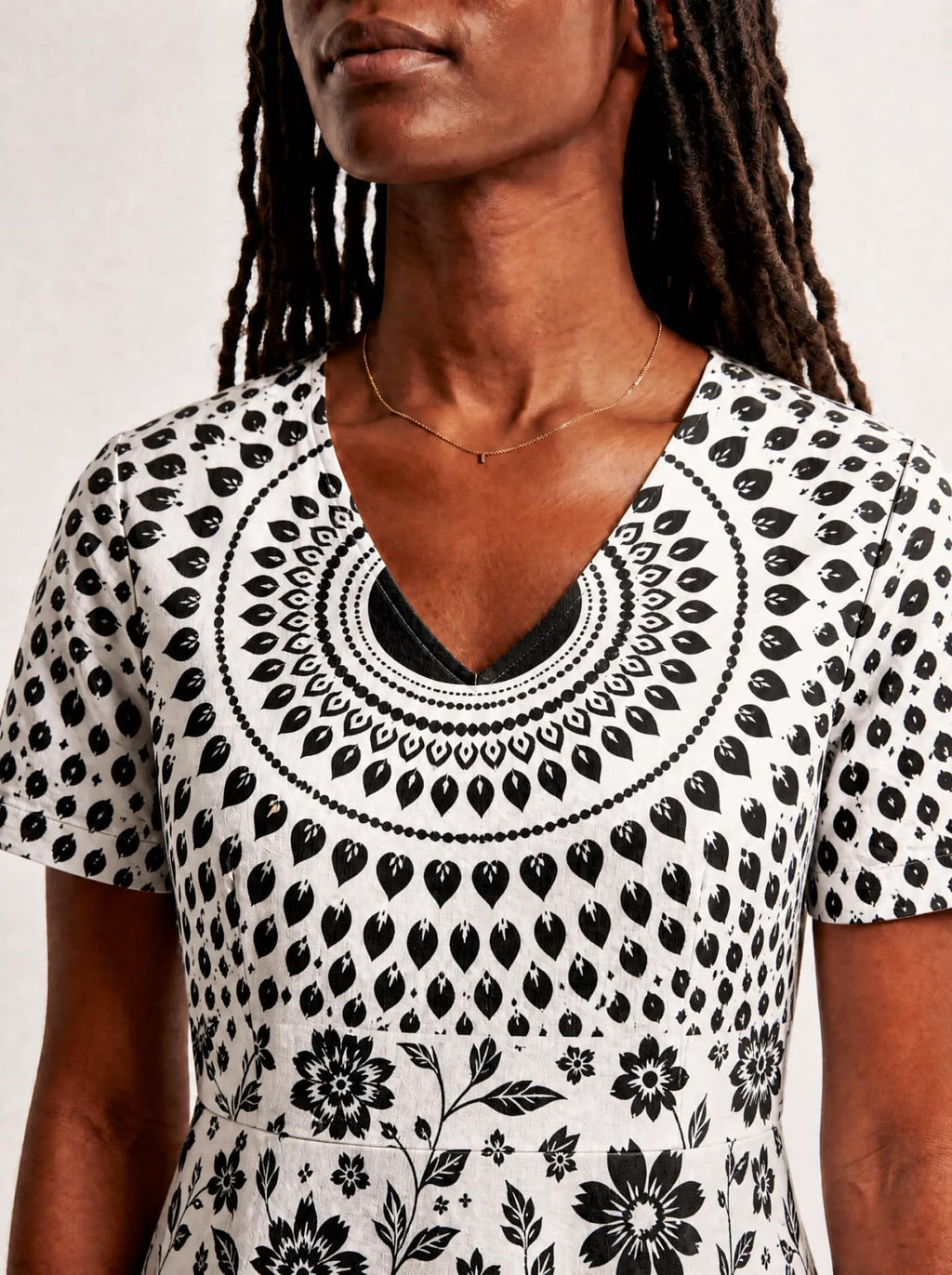 "Mwanga" V Neck Midi Dress Promo