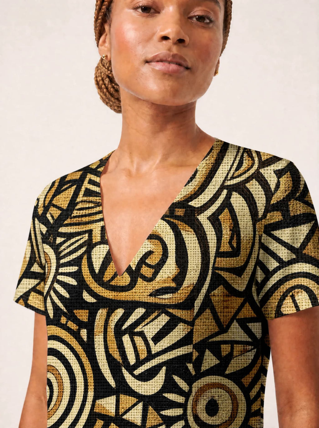 "Sahara" V Neck Midi Dress Promo