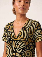 "Sahara" V Neck Midi Dress Promo