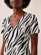 "Milia" V Neck Midi Dress