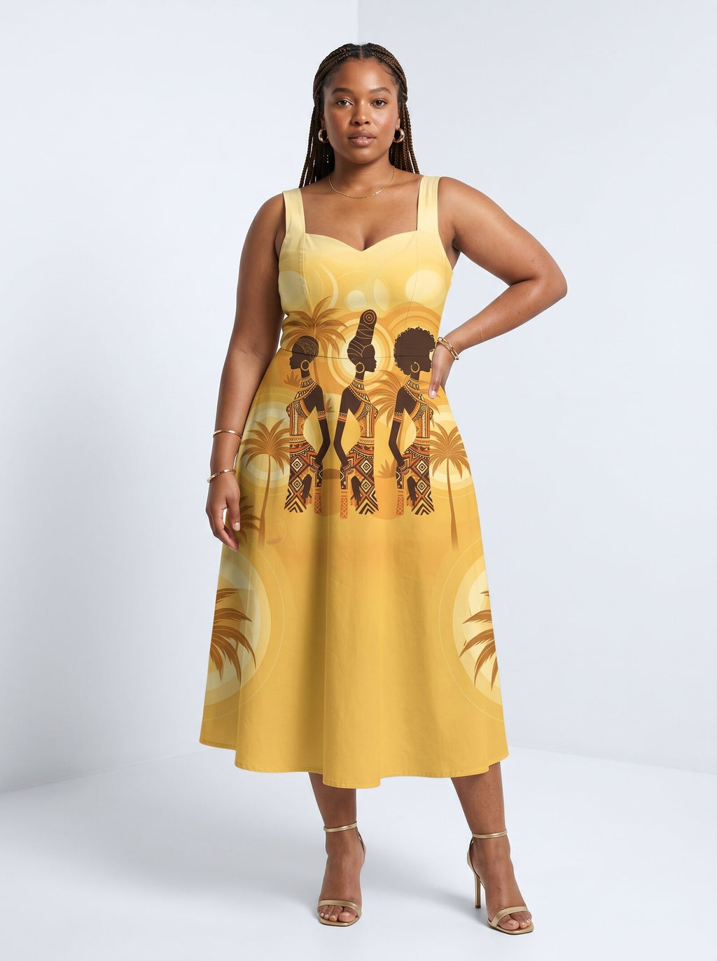Ancestral Flame Corset Dress
