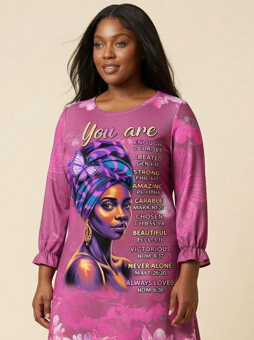 Pink Orchid Long Sleeve Maxi Dress