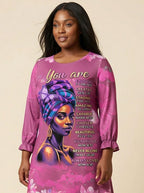 Pink Orchid Long Sleeve Maxi Dress