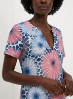 "Samawati" Short Sleeve Maxi Dress — on model