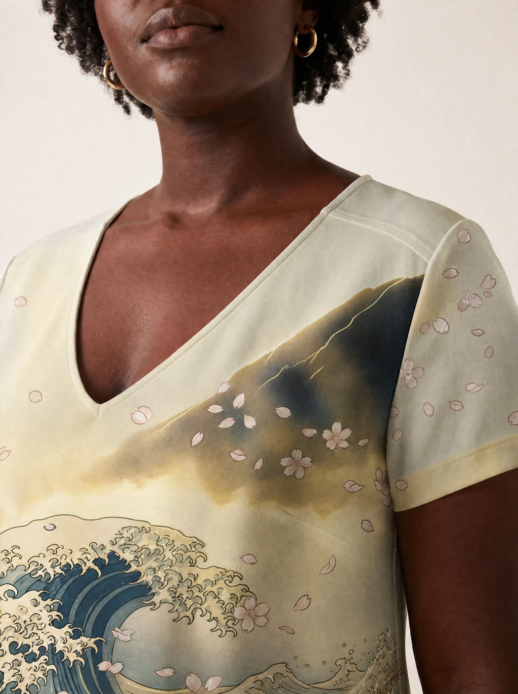 "Wimbi" V Neck Midi Dress