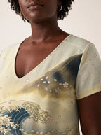 "Wimbi" V Neck Midi Dress