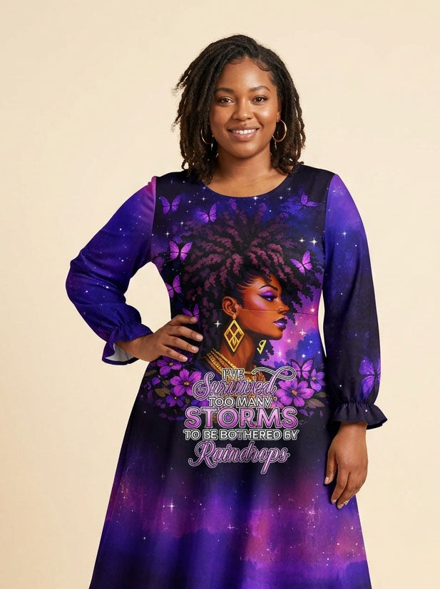 Storm Long Sleeve Maxi Dress