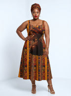 Melanin Radiance Corset Dress