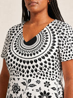 "Mwanga" V Neck Midi Dress