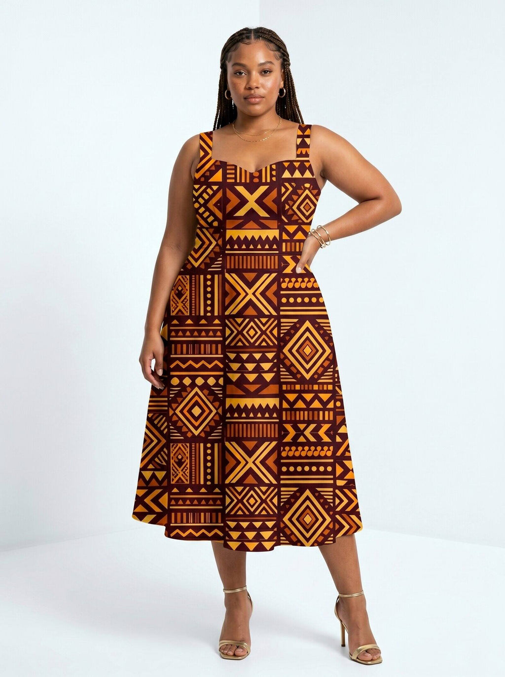 Mudcloth Corset Dress
