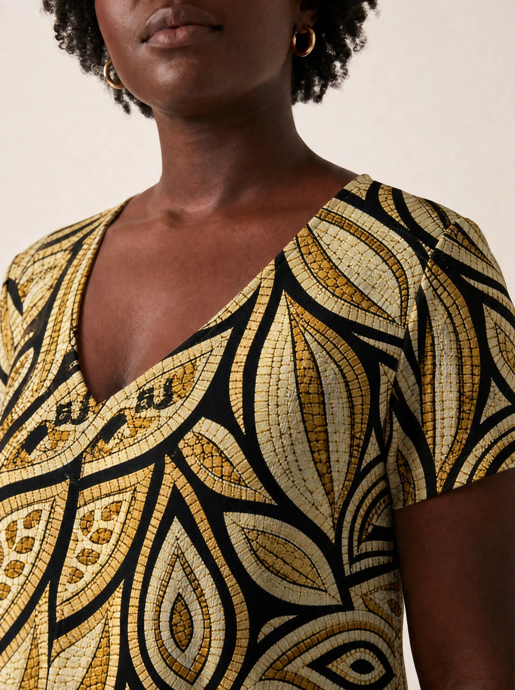 "Ashanti" V Neck Midi Dress