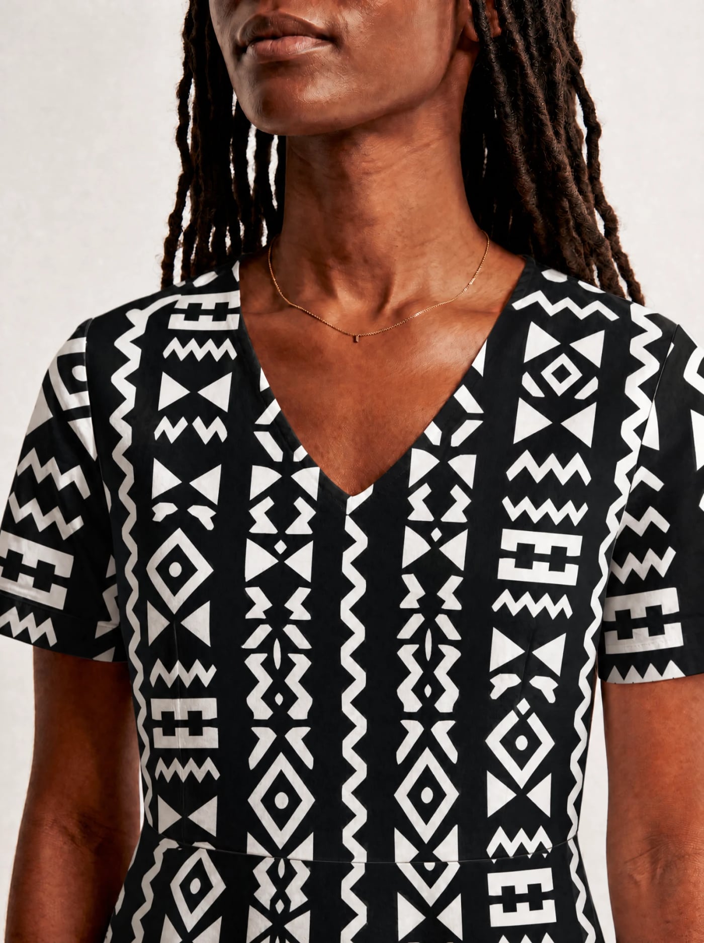 "Kuba" V Neck Midi Dress Promo