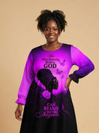 "Selah" Purple Long Sleeve Maxi Dress