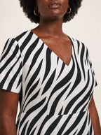 "Milia" V Neck Midi Dress Promo