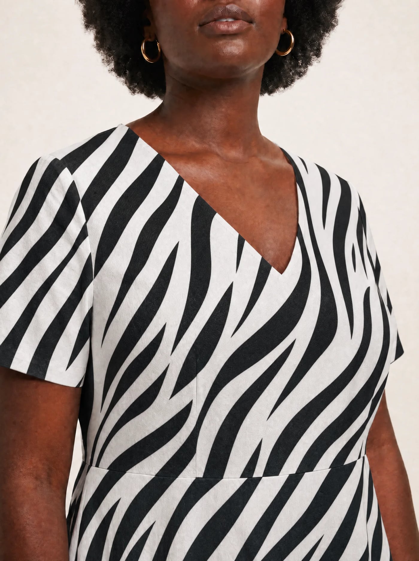 "Milia" V Neck Midi Dress Promo