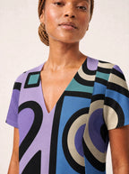"Sanaa" V Neck Midi Dress Promo