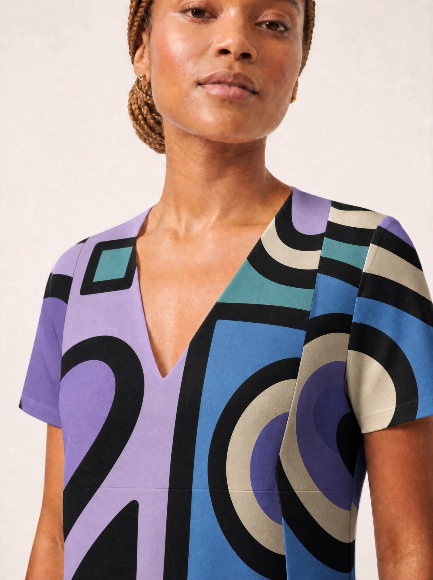 "Sanaa" V Neck Midi Dress Promo