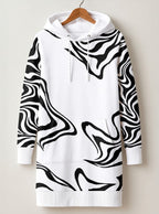"Kimbunga White" Hoodie Dress