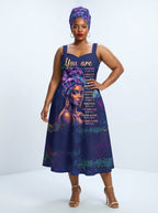 Blue Orchid Corset Dress