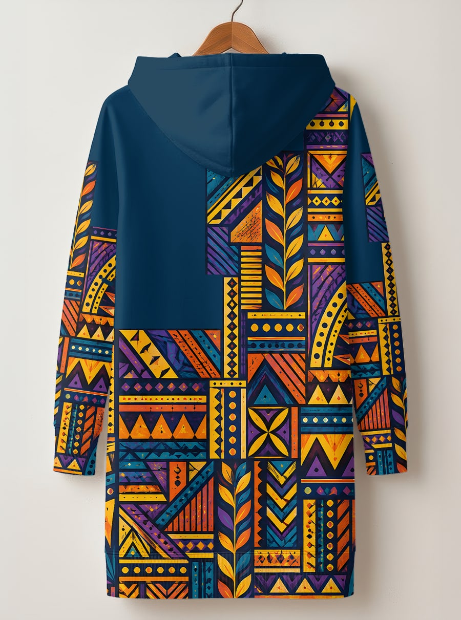 "Ngazi" Hoodie Dress