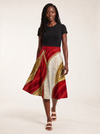 "Utukufu" Twirl Skirt — styled on model