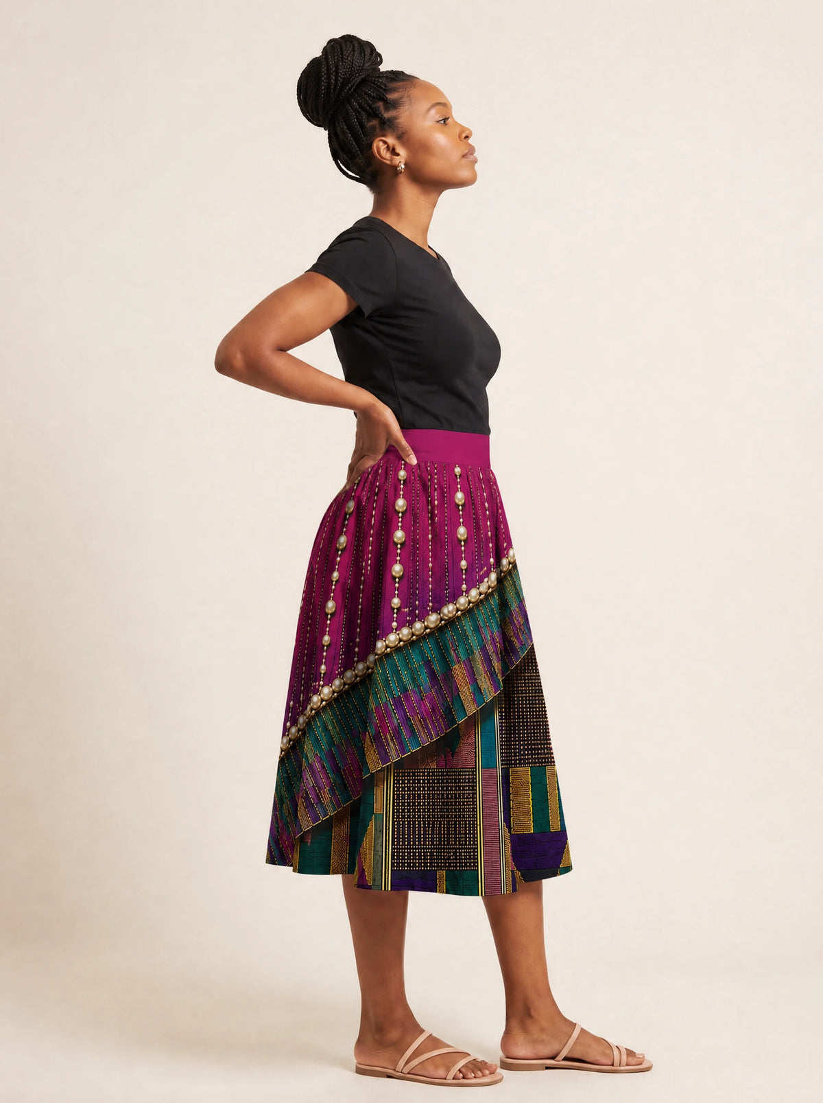 "Lulu" Twirl Skirt — styled on model