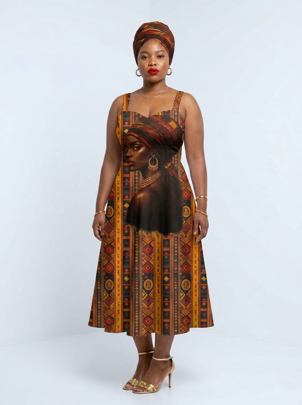 Melanin Radiance Corset Dress