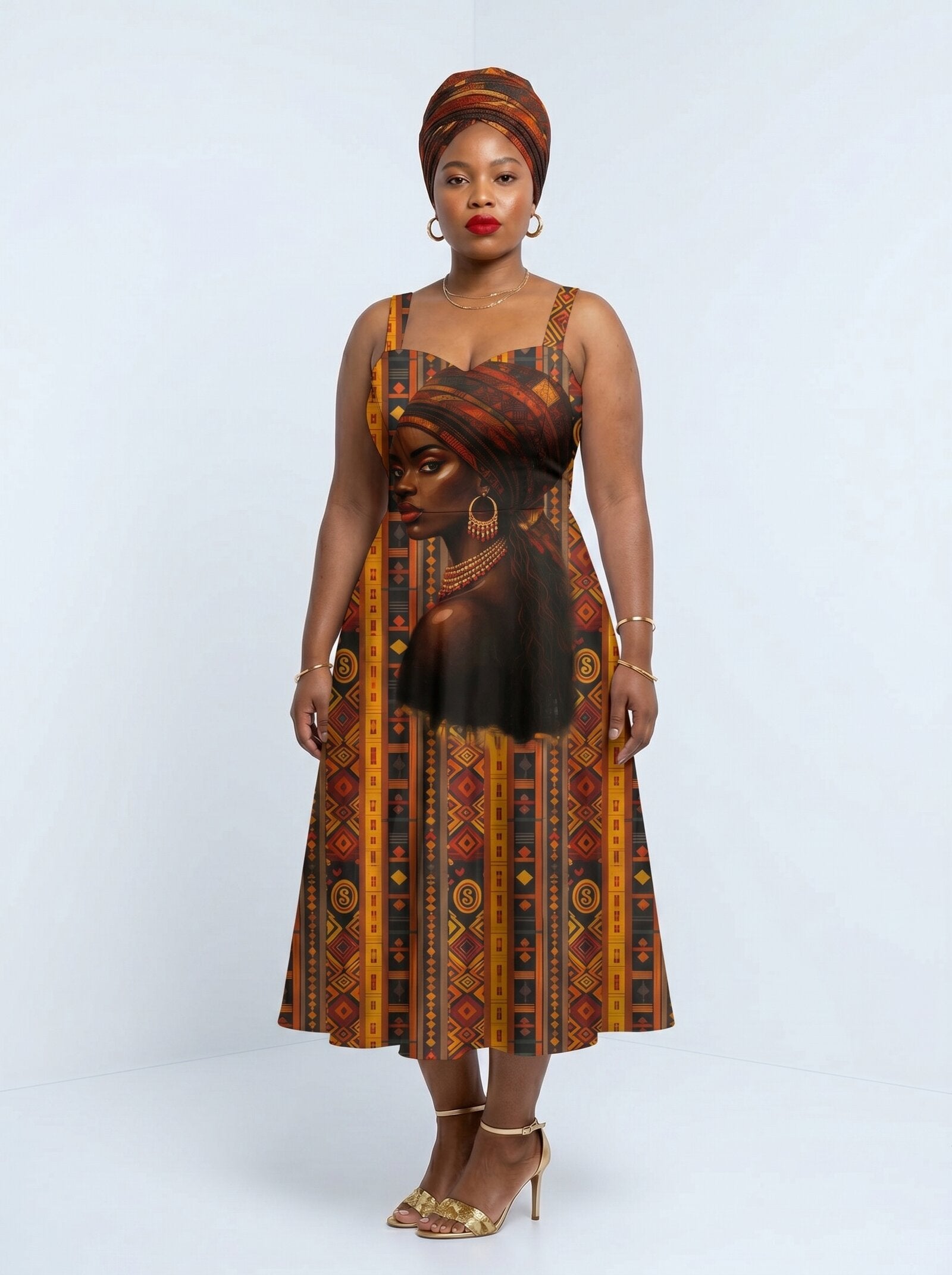 Melanin Radiance Corset Dress