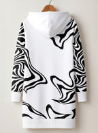 "Kimbunga White" Hoodie Dress