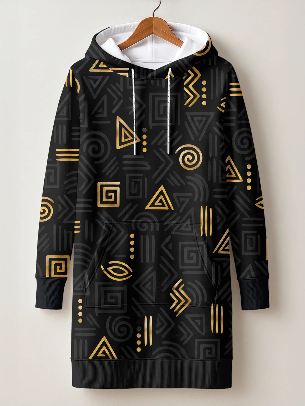 "Ishara" Hoodie Dress — front flat