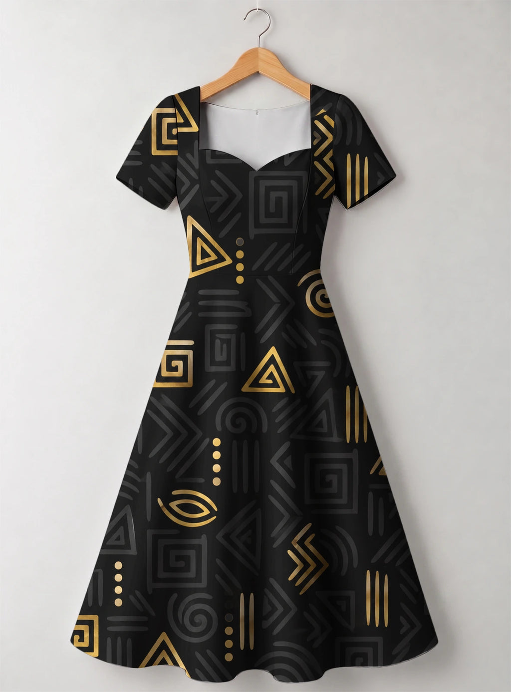 "Ishara" Sweetheart Midi Dress Promo