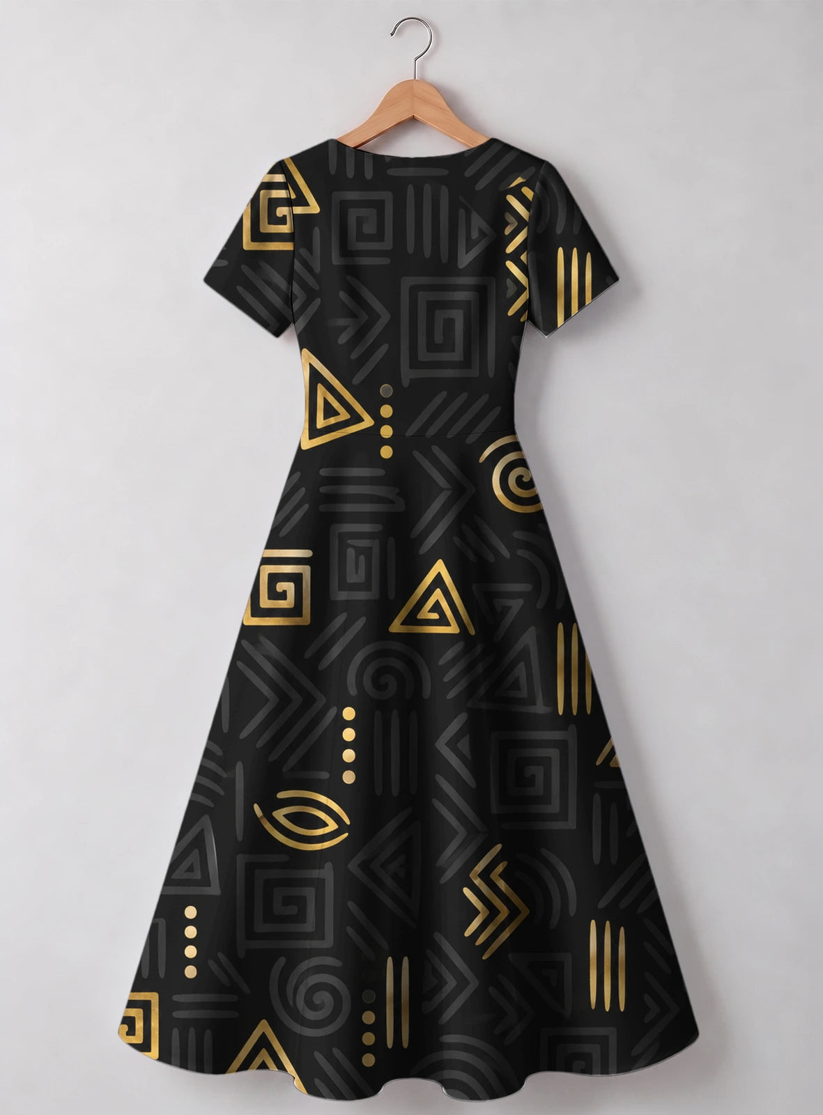 "Ishara" V Neck Midi Dress Promo