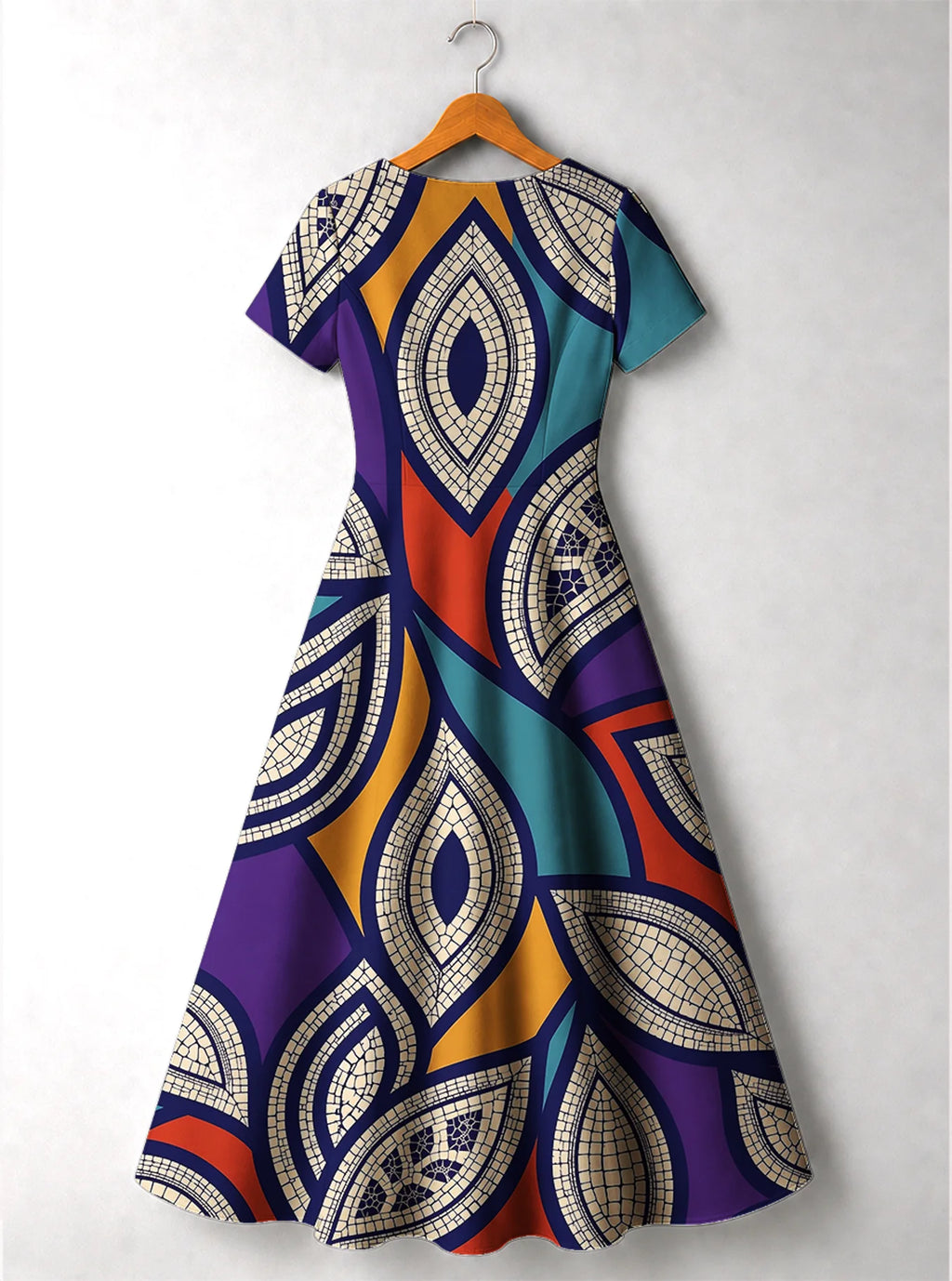 "Johari" Short Sleeve Maxi Dress