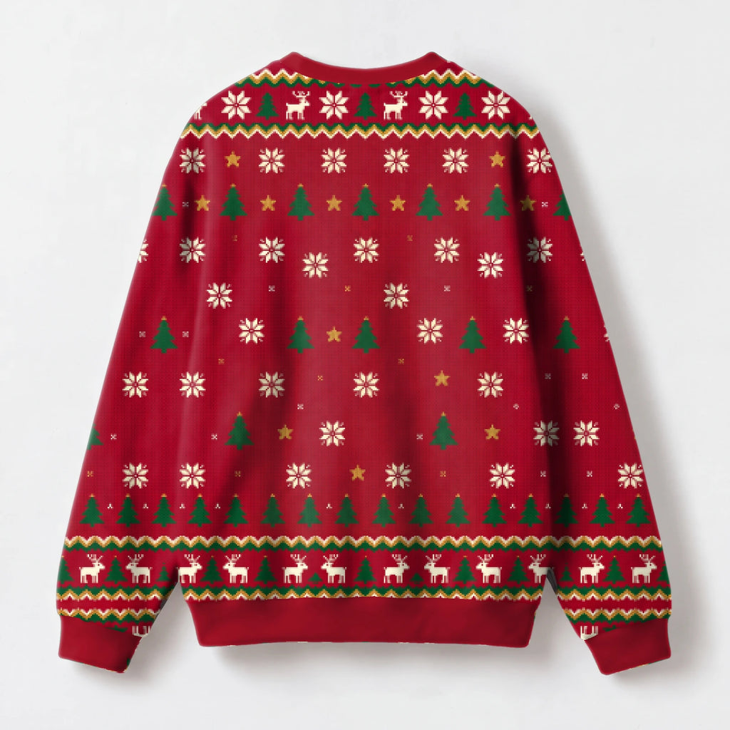 "Jollyish" Christmas Sweatshirt — back view