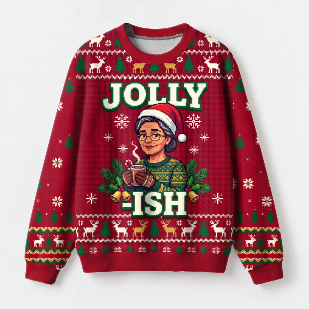 "Jollyish" Christmas Sweatshirt — front view
