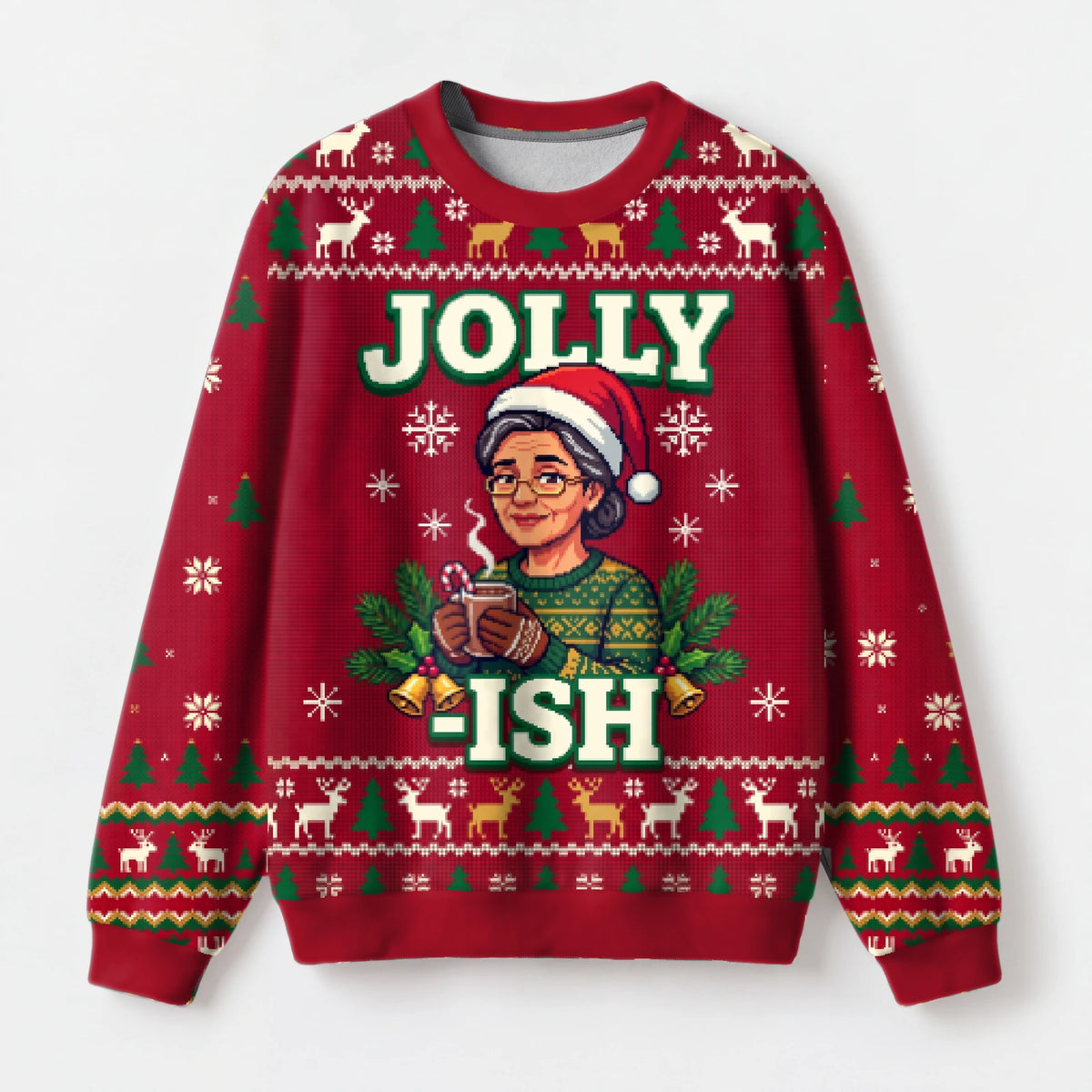 "Jollyish" Christmas Sweatshirt — front view