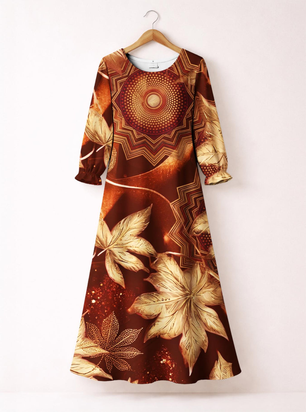 "Joto" Long Sleeve Maxi Dress