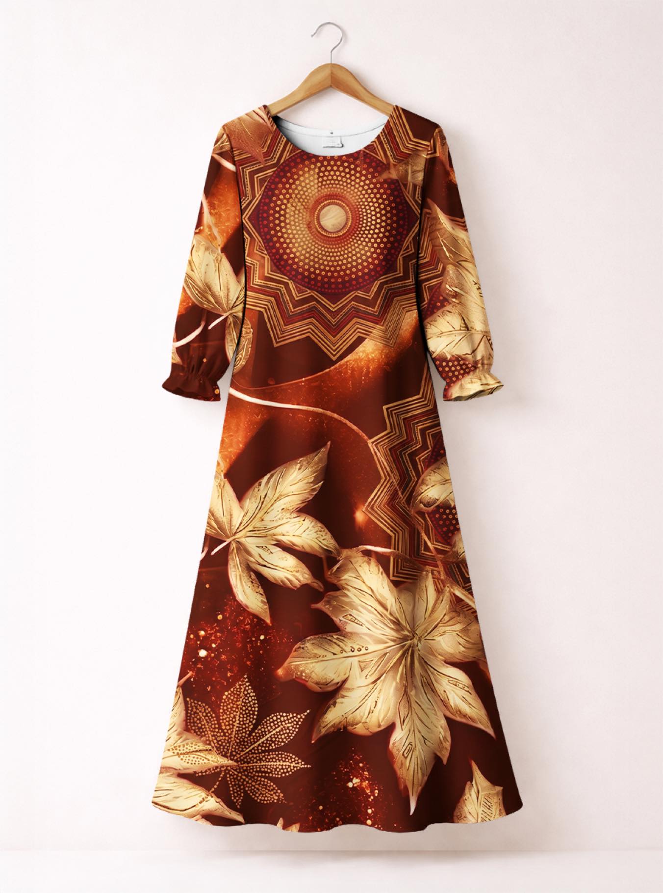 "Joto" Long Sleeve Maxi Dress